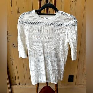 Frame white sweater size  small